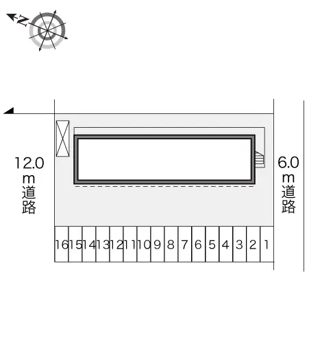 ★手数料０円★比企郡滑川町月の輪４丁目　月極駐車場（LP）